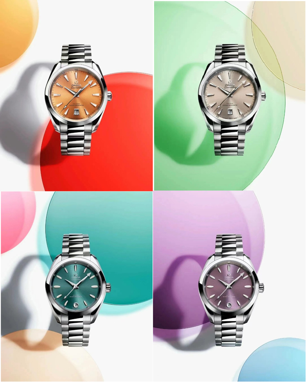 歐米茄的彩盤腕表讓你跳出“黑白灰”